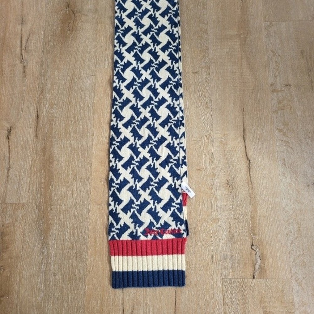 Juicy Couture Red, White, & Blue Scarf